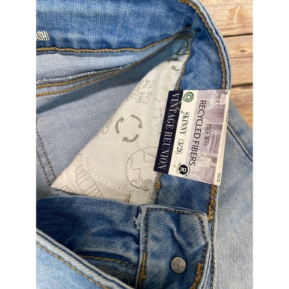 REWASH Brand Jeans High Rise Vintage Reunion Distressed Denim Size 3/26 - Picture 6 of 6